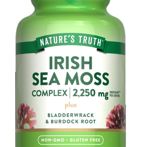 Irish Sea Moss Complex 2,250 mg with Bladderwrack & Burdock Root - 90 Quick Release Capsules